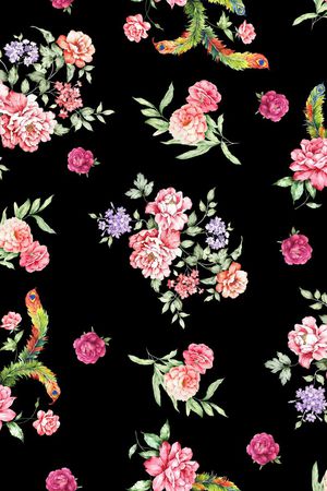 鲜花印花华亿平台图片