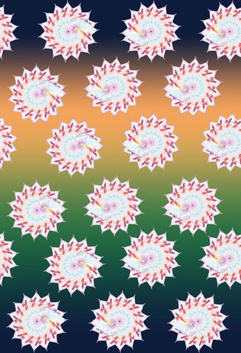 水彩清新印花华亿平台图片