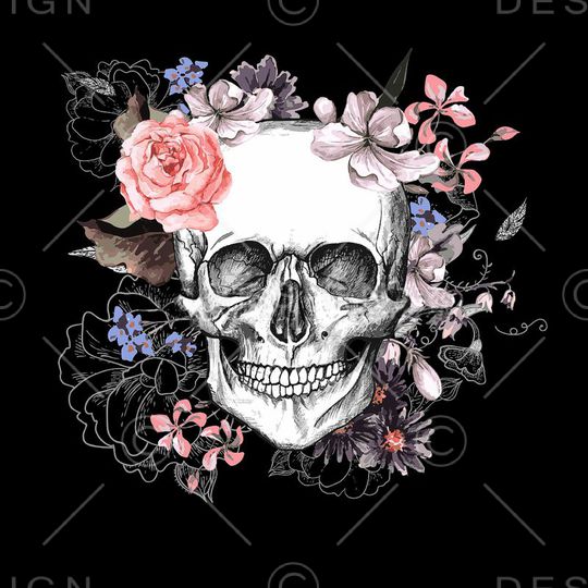 骷髅印花华亿平台图片