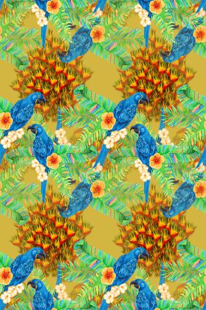 鸟昆虫图案印花华亿平台图片