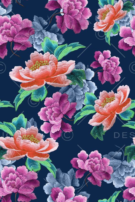 面料花印花华亿平台图片