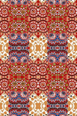 民族风印花华亿平台图片