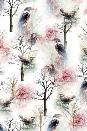 枯树印花华亿平台图片