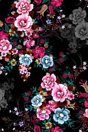 手绘印花华亿平台图片