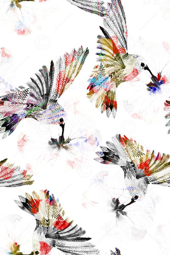 热带丛林水彩花卉印花华亿平台图片