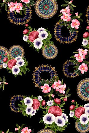 莫妮卡-大牌华亿平台印花华亿平台图片