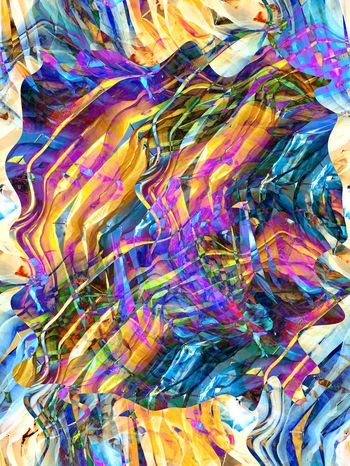 抽象印花华亿平台图片