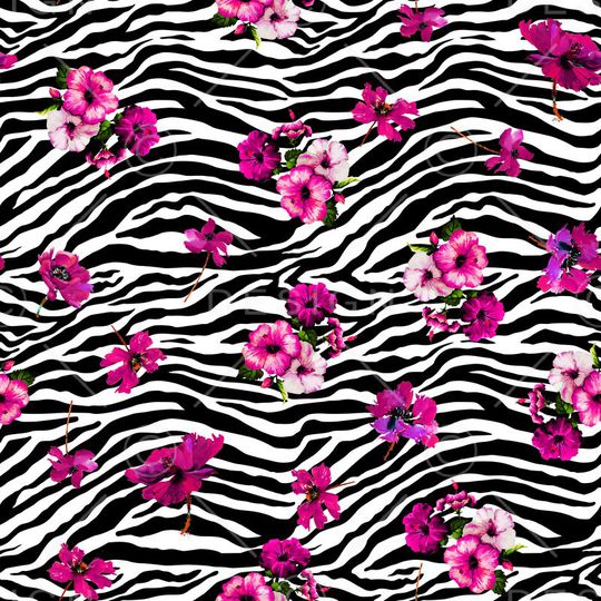 斑马纹印花华亿平台图片