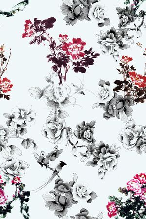 花朵印花华亿平台图片