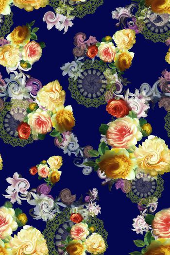 671190-油画花卉色彩搭配组合