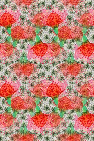 热带植物印花华亿平台图片