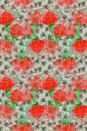 热带植物印花华亿平台图片