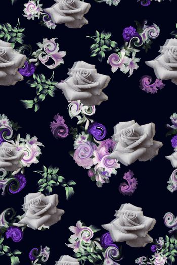 671225-抽象复古花卉设计1