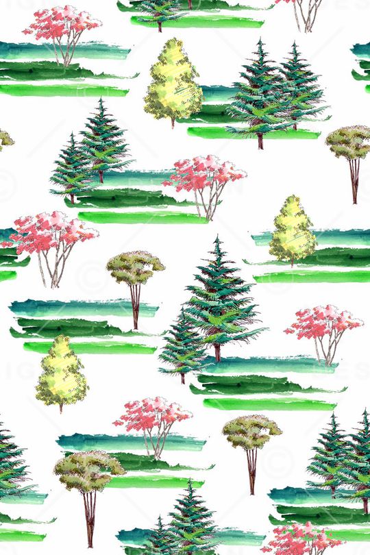 树枝印花华亿平台图片