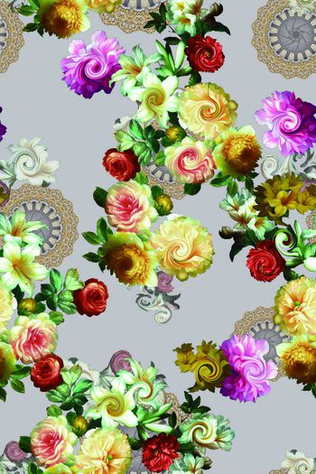 671272-复古油画丰富花卉组合