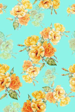 手绘花印花华亿平台图片