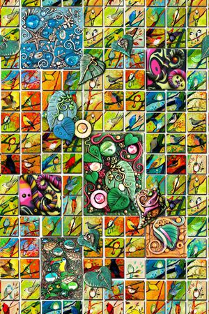 几何印花华亿平台图片