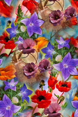 抽象印花华亿平台图片