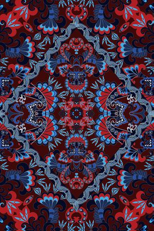 中国风印花华亿平台图片