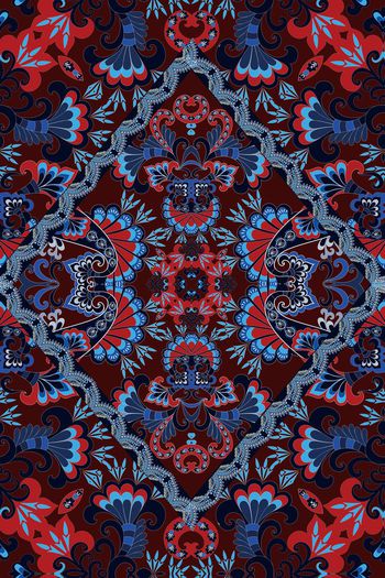 中国风印花华亿平台图片