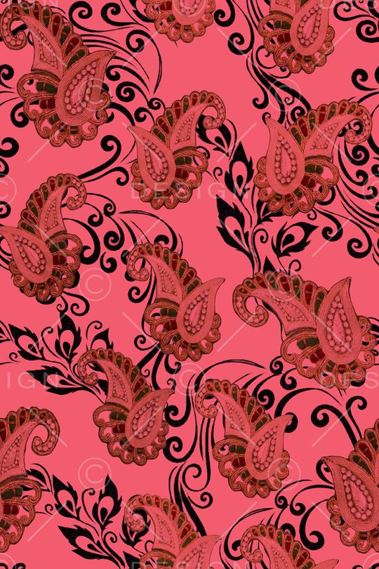 佩斯利印花华亿平台图片