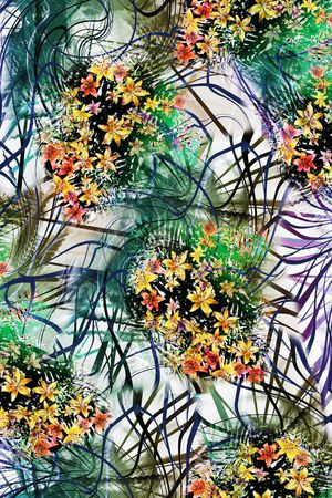 植物小花印花华亿平台图片