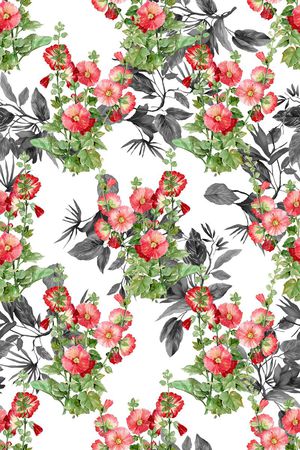 满底花卉印花华亿平台图片