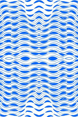 波浪条纹印花华亿平台图片