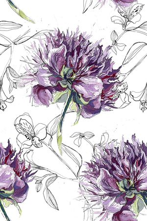 手绘印花华亿平台图片