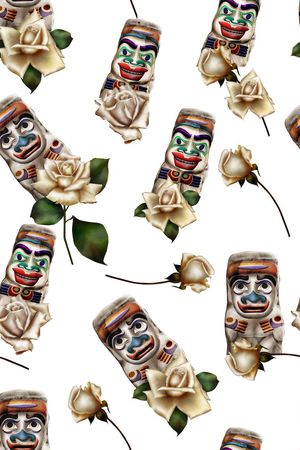 莫妮卡-女装华亿平台印花华亿平台图片