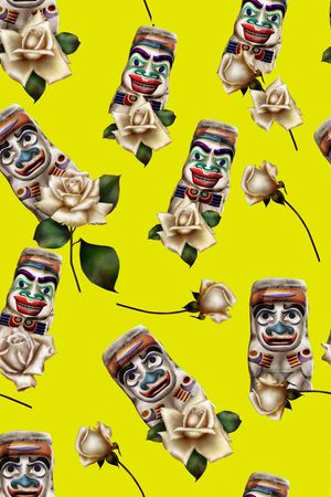 莫妮卡-女装华亿平台印花华亿平台图片