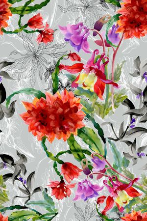 手绘印花华亿平台图片