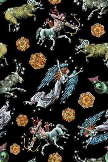 手绘星座趣味印花华亿平台图片