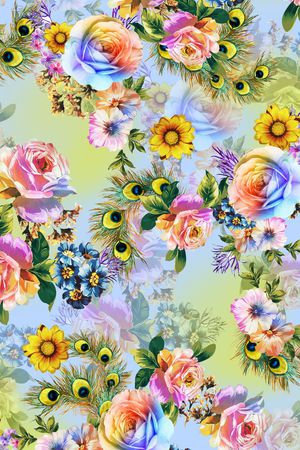 雪纺印花华亿平台图片