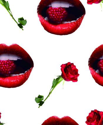 玫瑰印花华亿平台图片