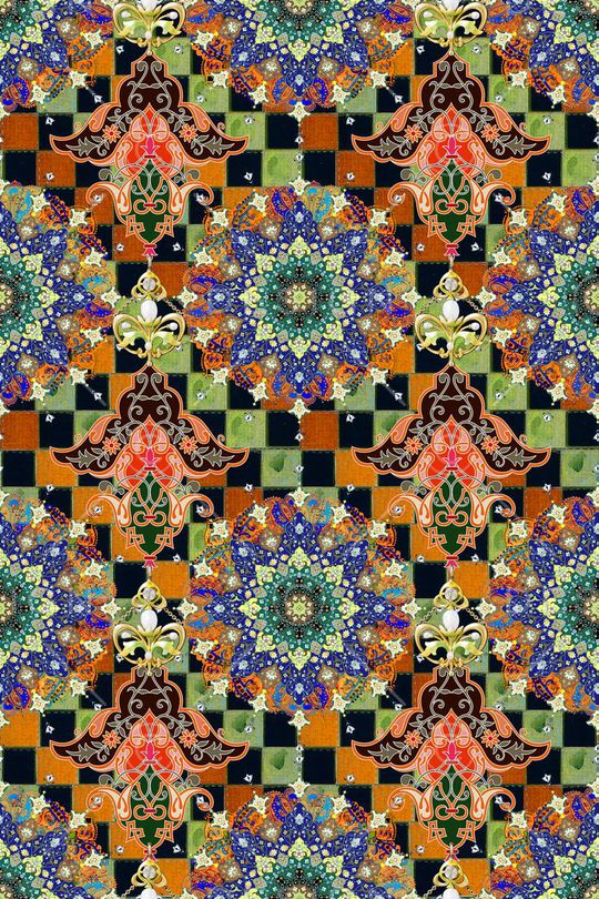 几何印花华亿平台图片