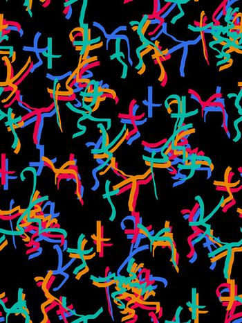 秘密3.0【手绘涂鸦】印花华亿平台图片