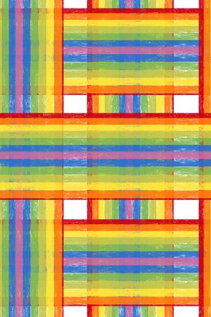 七彩色块印花华亿平台图片