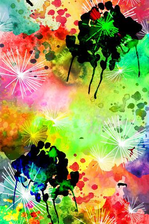 手绘印花华亿平台图片