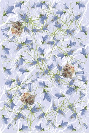 清新花卉印花华亿平台图片