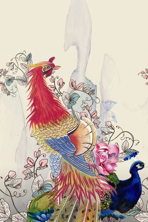 孔雀印花华亿平台图片