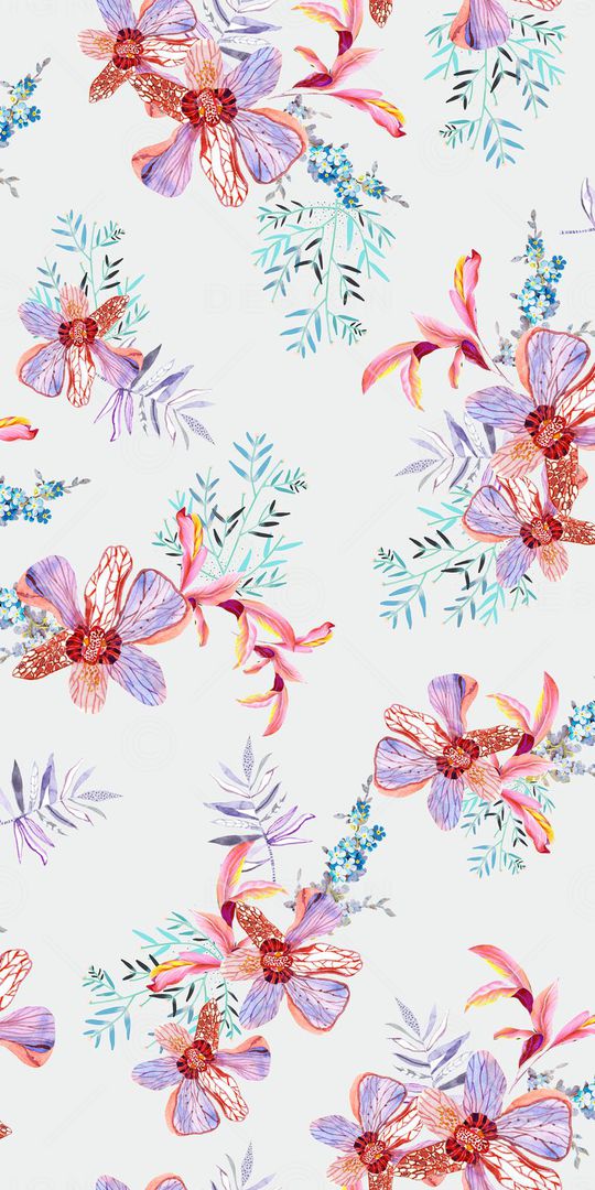 淡雅印花华亿平台图片