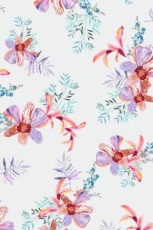 淡雅印花华亿平台图片