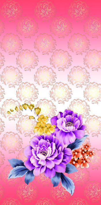 牡丹印花华亿平台图片