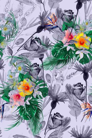 水墨印花华亿平台图片