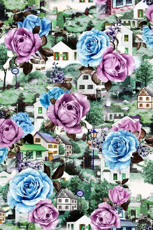 手绘印花华亿平台图片