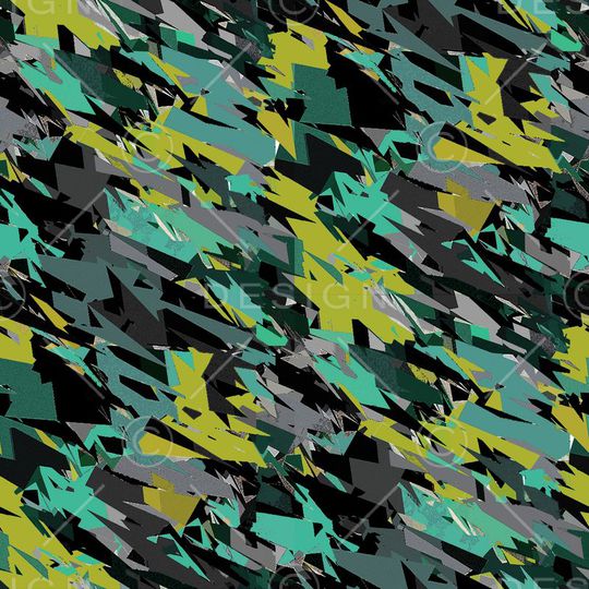 不规则几何印花华亿平台图片