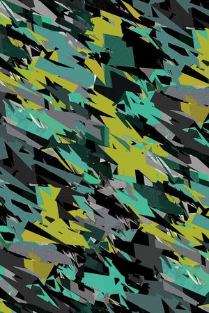 不规则几何印花华亿平台图片