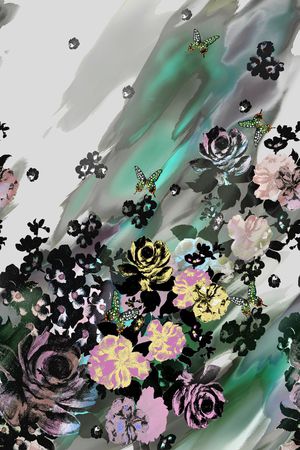 欧式花卉印花华亿平台图片