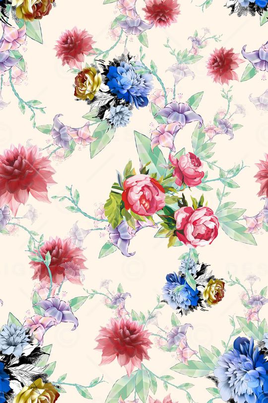 花朵印花华亿平台图片